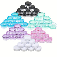 10pcs Small Round Sample Containers With Lids - Cosmetic Jars