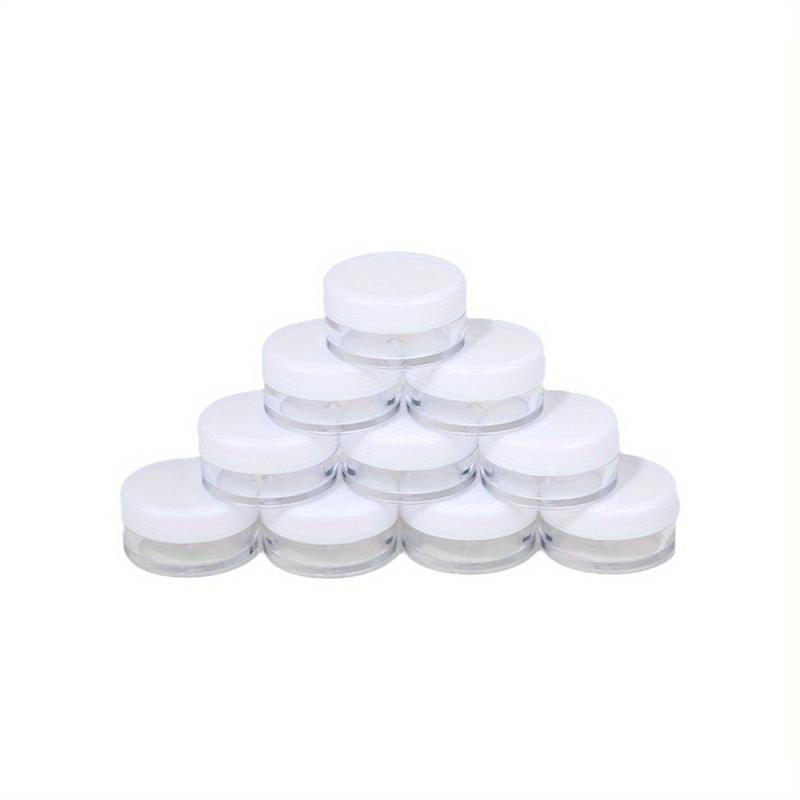 10pcs Small Round Sample Containers With Lids - Cosmetic Jars