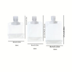 9pcs 18pcs Portable Toiletries Squeeze Pouches for Lotion Shampoo Shower Gel
