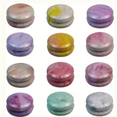 12 Pack Round Tin Containers 20ml Capacity Hinged Lid for Candles Lip Balm Salve