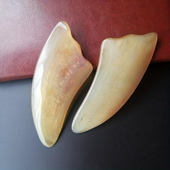 Ox Horn Gua Sha Board Face Massager Anti-Aging Wrinkle Reduction