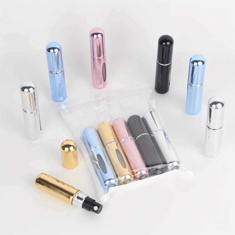 5pcs Mini Perfume Atomizer 5ml Portable Refillable Travel Friendly Bottles