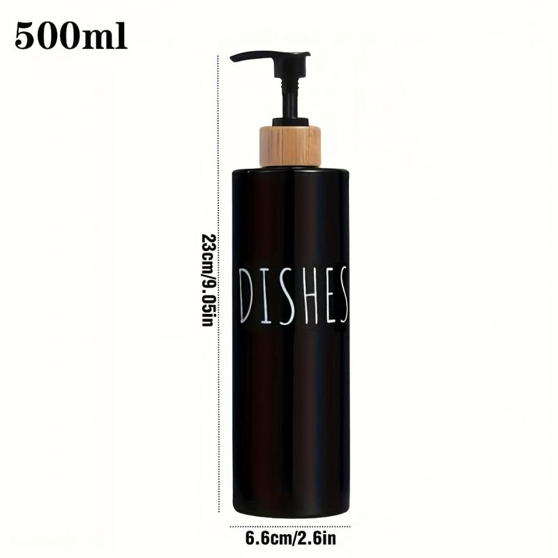 2pcs 500ml Refillable Hand Sanitizer Storage Bottles