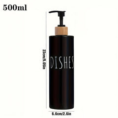 2pcs 500ml Refillable Hand Sanitizer Storage Bottles