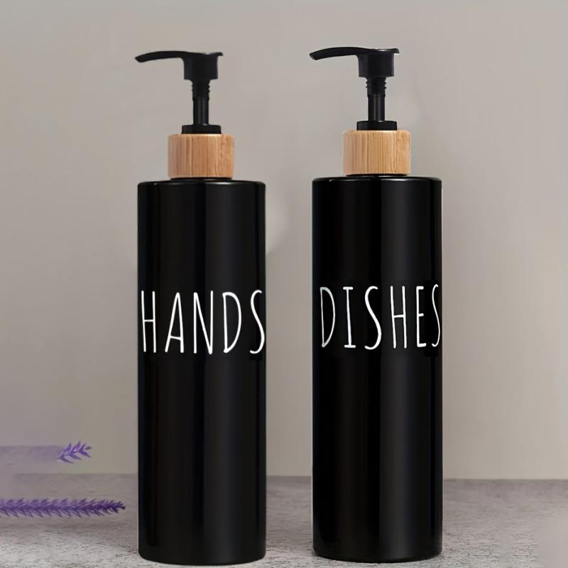 2pcs 500ml Refillable Hand Sanitizer Storage Bottles