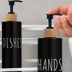 2pcs 500ml Refillable Hand Sanitizer Storage Bottles