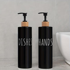 2pcs 500ml Refillable Hand Sanitizer Storage Bottles