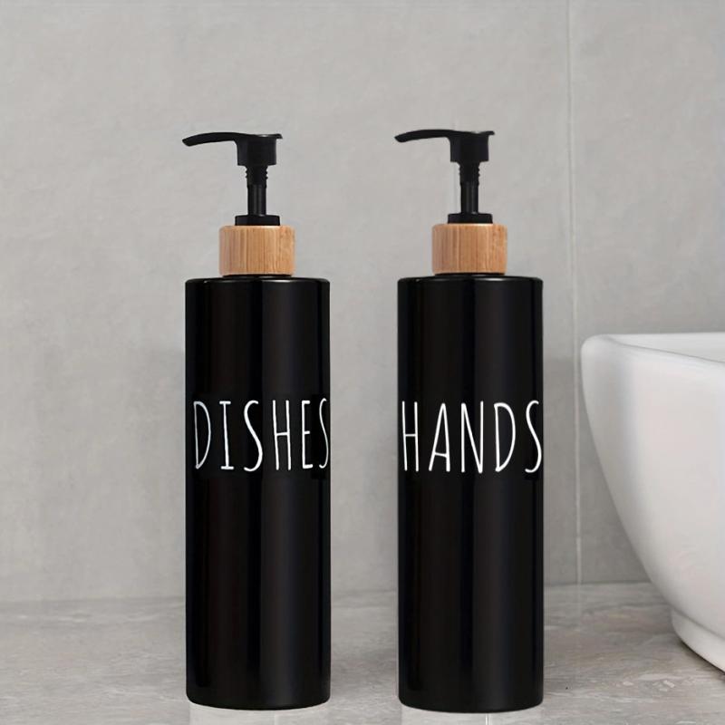 2pcs 500ml Refillable Hand Sanitizer Storage Bottles