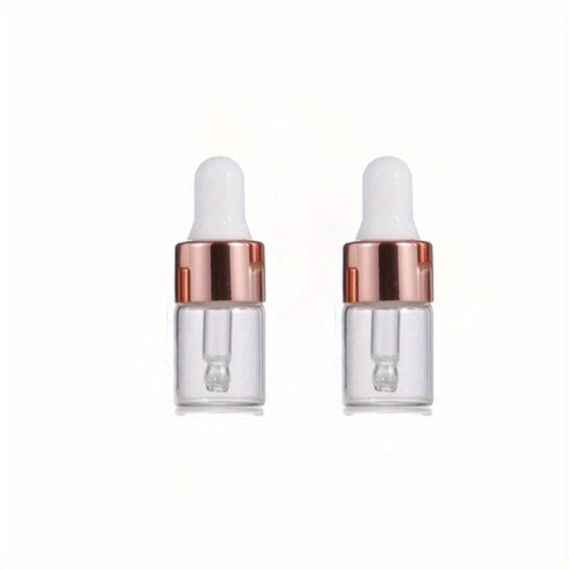 2pcs Clear Glass Dropper Vials for Essential Oils Aromatherapy 1ml 2ml 3ml 5ml