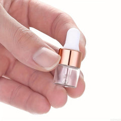 2pcs Clear Glass Dropper Vials for Essential Oils Aromatherapy 1ml 2ml 3ml 5ml