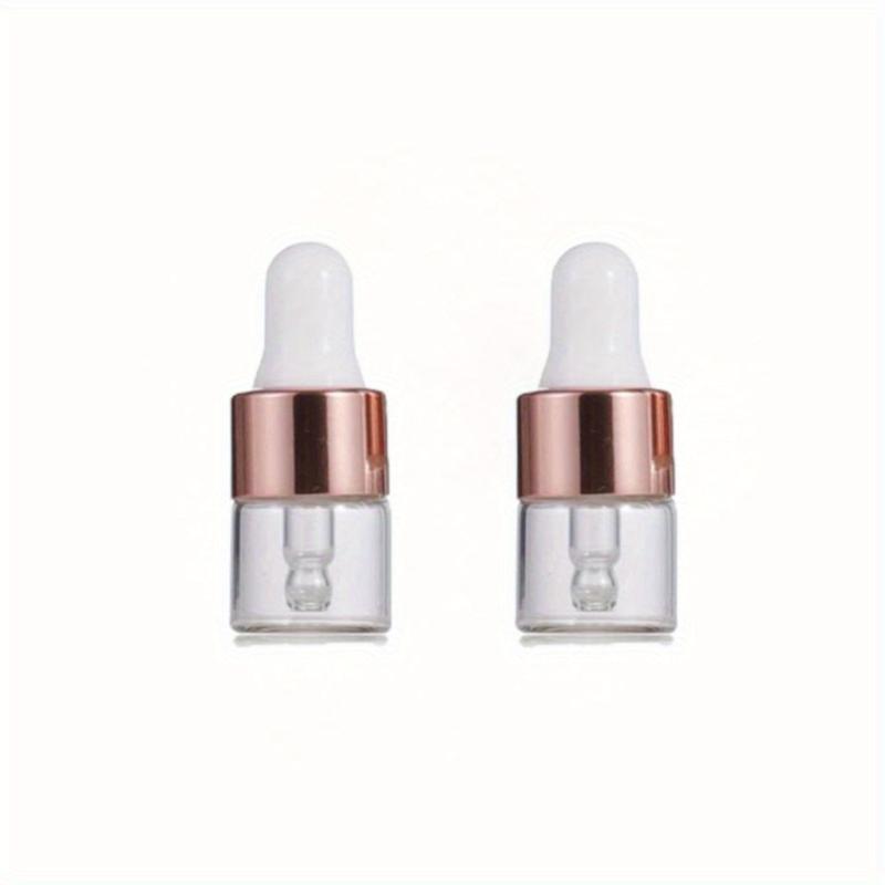 2pcs Clear Glass Dropper Vials for Essential Oils Aromatherapy 1ml 2ml 3ml 5ml