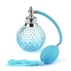Vintage Crystal Perfume Spray Bottle 100ml with Long Tassel