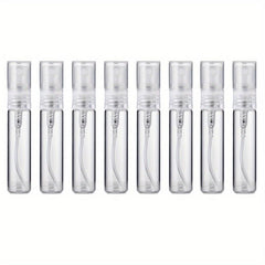 8PCS Perfume Bottle Set 2ml 3ml 5ml 10ml Glass Spray Refillable Empty Bottles