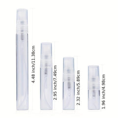 8PCS Perfume Bottle Set 2ml 3ml 5ml 10ml Glass Spray Refillable Empty Bottles