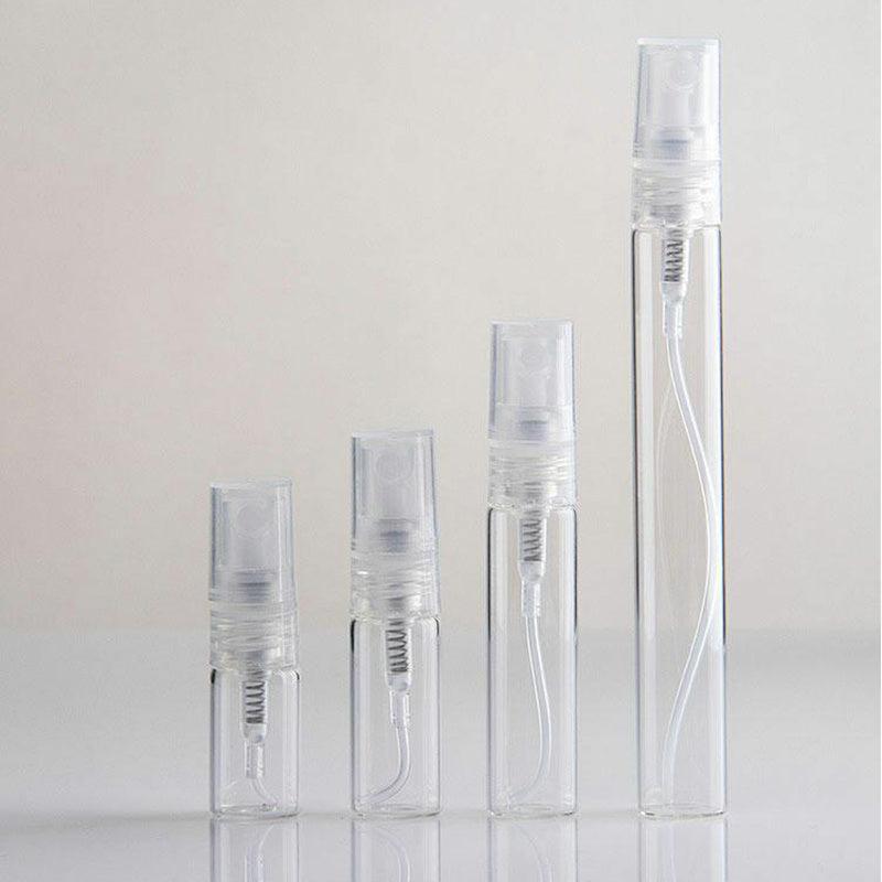 8PCS Perfume Bottle Set 2ml 3ml 5ml 10ml Glass Spray Refillable Empty Bottles