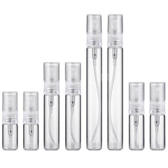 8PCS Perfume Bottle Set 2ml 3ml 5ml 10ml Glass Spray Refillable Empty Bottles