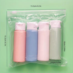 Refillable Travel Bottles Set for Toiletries Shampoo Shower Gel