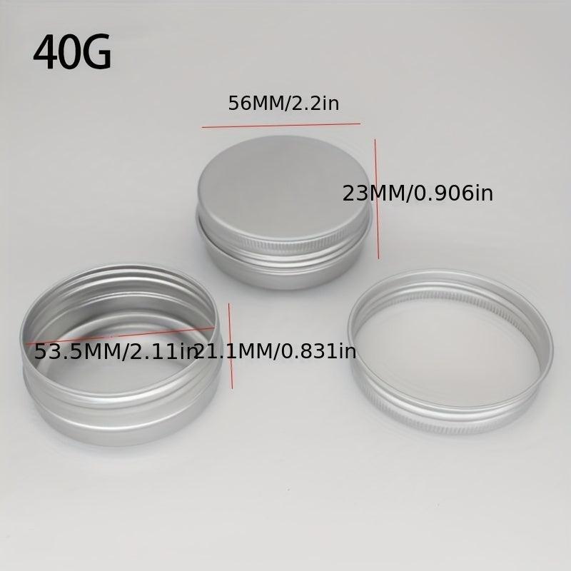 Aluminum Tin Jars 25 50 100Pcs 10g 40g Empty Cosmetic Sample Container