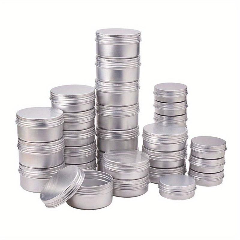 Aluminum Tin Jars 25 50 100Pcs 10g 40g Empty Cosmetic Sample Container