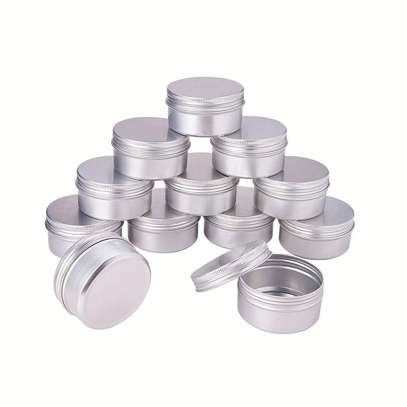 Aluminum Tin Jars 25 50 100Pcs 10g 40g Empty Cosmetic Sample Container