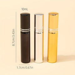 3pcs 10ml Travel Perfume Atomizer Mini Cologne Spray Bottle
