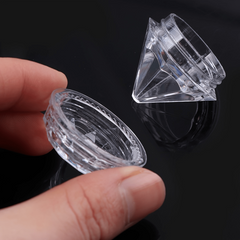 10pcs Clear Cream Box Jars Empty Cosmetic Container with Lid