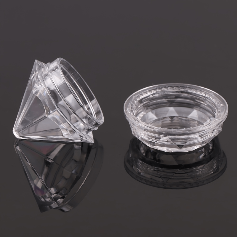10pcs Clear Cream Box Jars Empty Cosmetic Container with Lid