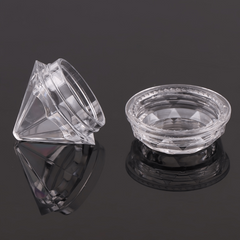 10pcs Clear Cream Box Jars Empty Cosmetic Container with Lid
