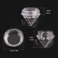 10pcs Clear Cream Box Jars Empty Cosmetic Container with Lid