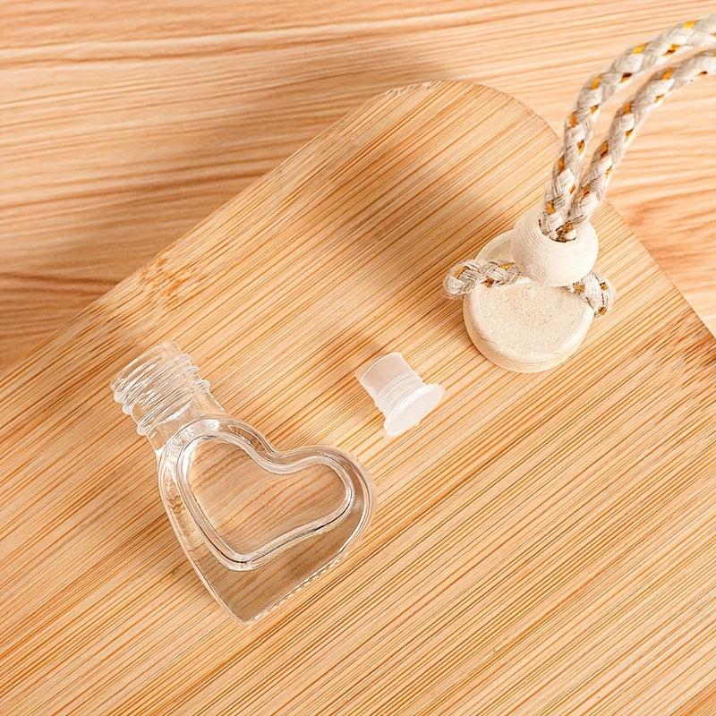 6ML Heart Shape Perfume Bottle Car Aroma Perfume Bottle
