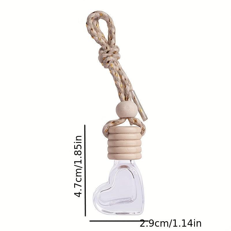 6ML Heart Shape Perfume Bottle Car Aroma Perfume Bottle