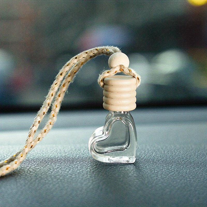 6ML Heart Shape Perfume Bottle Car Aroma Perfume Bottle