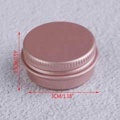10ps Refillable Aluminum Pot Jars Cosmetic Containers With Lid