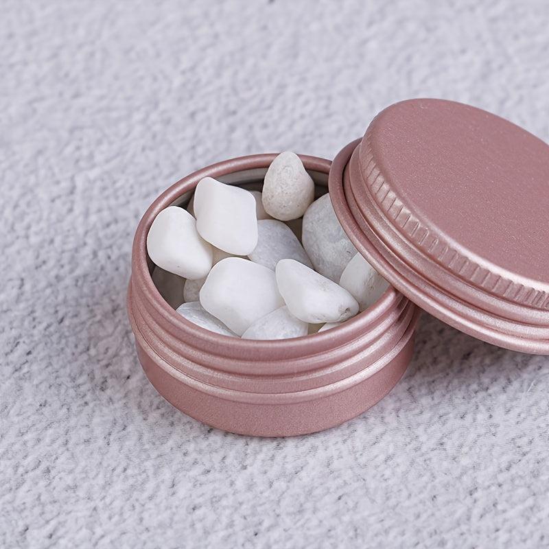 10ps Refillable Aluminum Pot Jars Cosmetic Containers With Lid