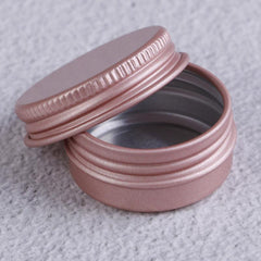 10ps Refillable Aluminum Pot Jars Cosmetic Containers With Lid