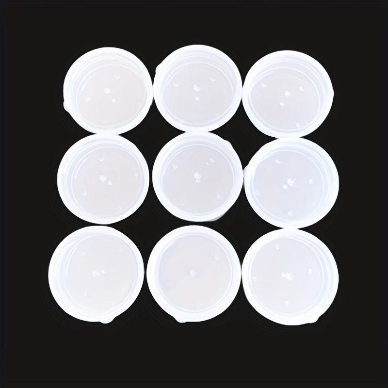 10 Pcs 30g Round Plastic Cosmetic Jar Water Proof Portable Containers