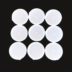 10 Pcs 30g Round Plastic Cosmetic Jar Water Proof Portable Containers