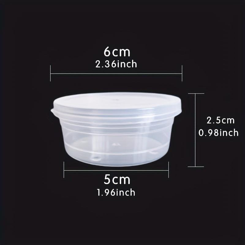10 Pcs 30g Round Plastic Cosmetic Jar Water Proof Portable Containers