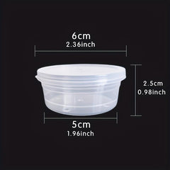 10 Pcs 30g Round Plastic Cosmetic Jar Water Proof Portable Containers