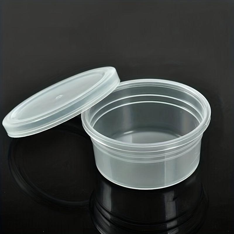 10 Pcs 30g Round Plastic Cosmetic Jar Water Proof Portable Containers