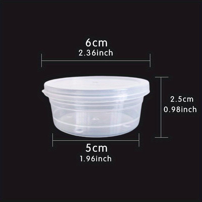 10 Pcs 30g Round Plastic Cosmetic Jar Water Proof Portable Containers
