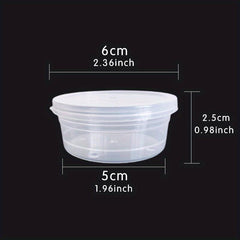 10 Pcs 30g Round Plastic Cosmetic Jar Water Proof Portable Containers