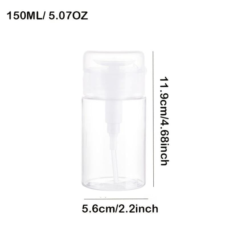 150ml Clear Pump Dispenser Bottle for Makeup Remover Facial Toner and Lotion