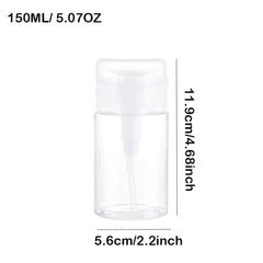 150ml Clear Pump Dispenser Bottle for Makeup Remover Facial Toner and Lotion