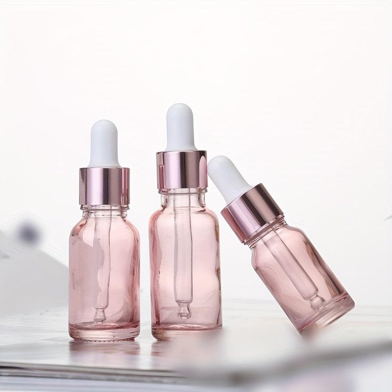 10ml Pink Eye Dropper Bottles Leakproof Essential Oils Bottle