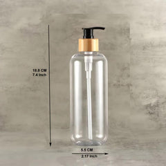 10 Oz Clear Plastic Bottles with Pump Dispenser