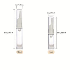 5 Pack 10ml Travel Airless Pump Bottles for Toiletries
