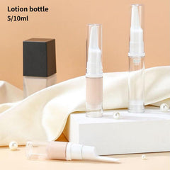 5 Pack 10ml Travel Airless Pump Bottles for Toiletries
