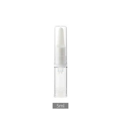 5 Pack 10ml Travel Airless Pump Bottles for Toiletries