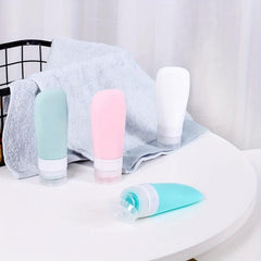 Travel Bottle Toiletries Containers Leak Proof Squeezable Silicone Tubes